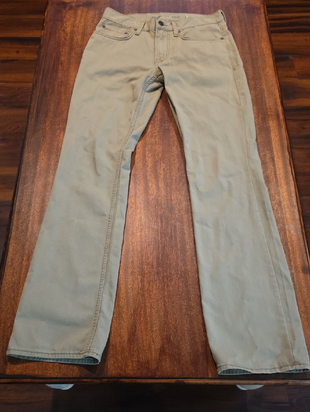 Old Navy Boot-Cut Khaki Pants in Light Tan